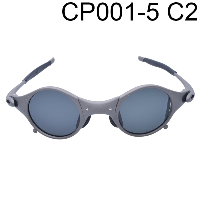 MTB Man Polarized Sunglasses Cycling Glasses UV400 Fishing Sunglasses Metal Bicycle Goggles Cycling Eyewear Riding Glasses E5-4