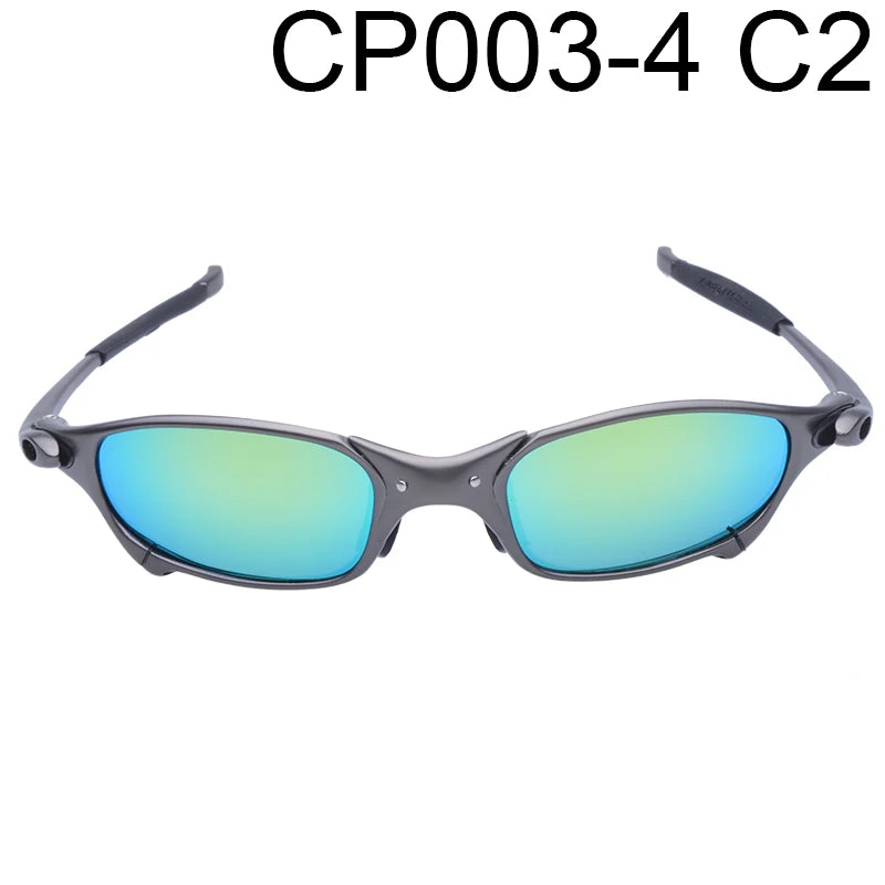 MTB Man Polarized Sunglasses Cycling Glasses UV400 Fishing Sunglasses Metal Bicycle Goggles Cycling Eyewear Riding Glasses B2-2