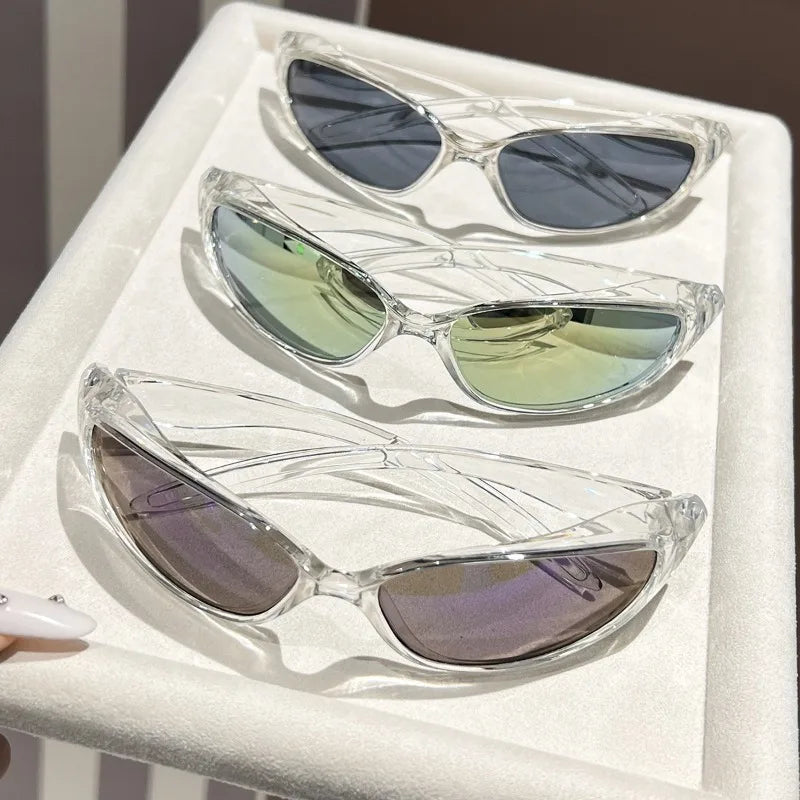 New Y2k Sunglasses For Men And Women Sports Cycling Glasses Women Trendy Street Photography Sunglasses Men Fashion Shades